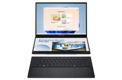 Obrázek ASUS NTB Zenbook Duo (UX8406CA- OLED166X), Ultra 9- 285H, 14" 2880 x 1800, 32GB, 1TB SSD, Intel Arc, W11 Pro, Gray