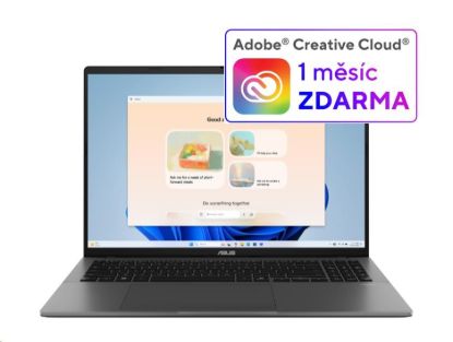 Obrázek ASUS NTB Vivobook S 16 (S3607CA- RP020W), Ultra 7- 255H, 16" 1920 x 1200, 16GB, 512GB SSD, Intel Graphics, W11 Home, Gray