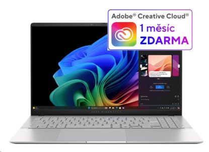 Obrázek ASUS NTB Vivobook S 15 OLED (S5507QA- OLED006W), X1E 78 100, 15.6" 2880x1620, 16GB, 1TB SSD, Adreno, W11Home, Cool Silver