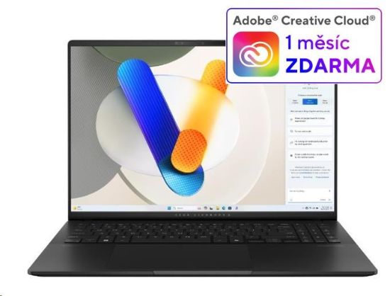 Obrázek ASUS NTB Vivobook S 16 (S5606MA- OLED027W), Ultra 9- 185H, 16" 3200 x 2000, 16GB, 1TB SSD, Intel Arc, W11 Home, Black