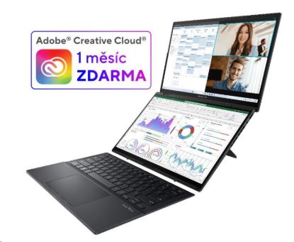 Obrázek ASUS NTB Zenbook Duo (UX8406CA- OLED068X), Ultra 9- 185H, 14" 2880 x 1800, 32GB, 2TB SSD, Intel Arc, W11 Pro, Gray