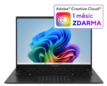 Obrázek ASUS NTB Zenbook 14 (UM3406KA- OLED122X), R7- AI- 350, 14" 1920 x 1200, 16GB, 1TB SSD, Radeon, W11 Pro, Black