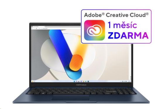 Obrázek ASUS NTB Vivobook 15 (X1504VA- NJ1719W), i5- 1334U, 15.6" 1920 x 1080, 16GB, 512GB SSD, Iris X, W11 Home, Blue