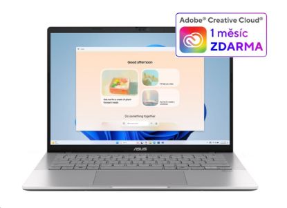 Obrázek ASUS NTB Vivobook S14 (S3407CA- LY008W), Ultra 7 255H, 14" 1920 x 1200, 16GB, 1TB SSD, UHD, W11 Home, Cool Silver