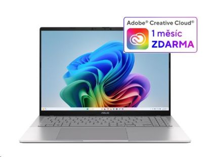 Obrázek ASUS NTB Vivobook S16 (S3607QA- PL004W), QS X1 26 100, 16" 2560x1600, 16GB, 512GB, QAdreno, W11 Home, Silver