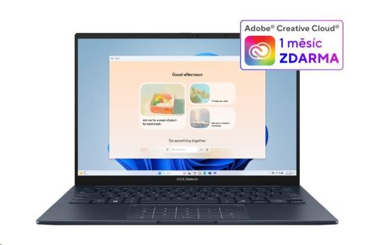 Obrázek ASUS NTB Zenbook 14 (UX3405CA- OLED381X), Ultra 7 255H, 14" 1920 x 1200, 32GB, 1TB SSD, Intel Arc, W11 Pro, Blue