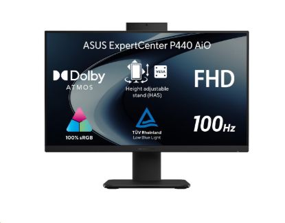 Obrázek ASUS PC AiO ExpertCenter P400 (P440VAK- BPC1640), i3- 1315U, 23.8" FHD, 8GB, 512GB SSD, Intel, bez OS, Black