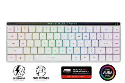 Obrázek ASUS klávesnice ROG FALCHION RX Low profile (ROG NX Snow), CZ/ SK