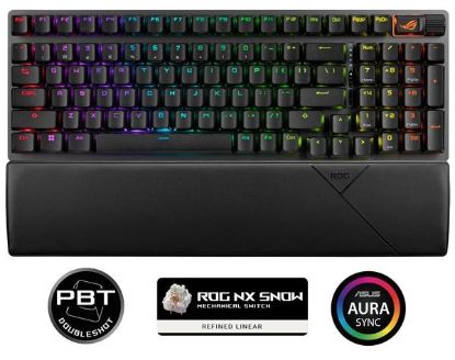 Obrázek ASUS klávesnice ROG Strix Scope II 96 Wireless (ROG NX Snow) - CZ/ SK