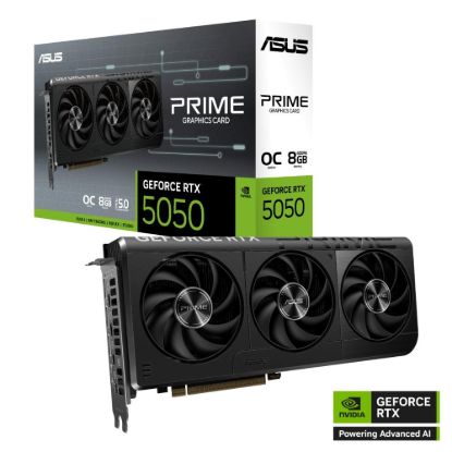 Obrázek ASUS VGA NVIDIA GeForce RTX 5050 PRIME OC 8G, 8G GDDR6, 3xDP, 1xHDMI