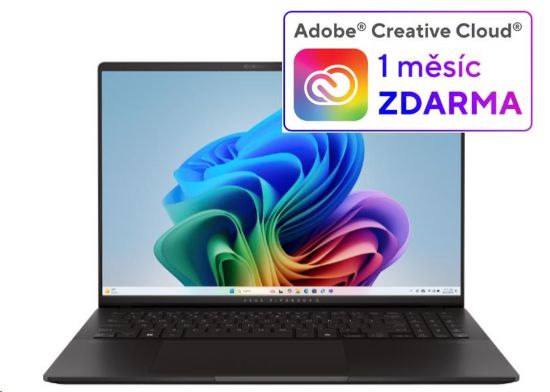 Obrázek ASUS NTB Vivobook S 16 OLED (M5606KA- OLED045W), R7- AI- 350, 16" 2880 x 1800, 16GB, 1TB SSD, Radeon, W11 Home, Black_ rozb