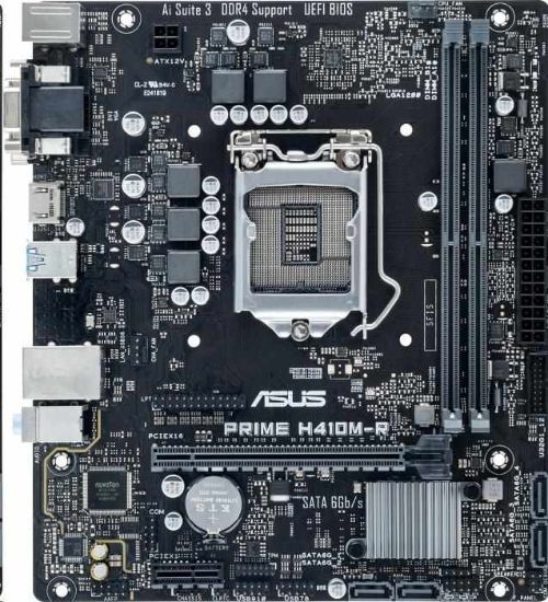 Obrázek BAZAR - ASUS MB Sc LGA1200 PRIME H410M-R-SI, Intel H410, 1xHDMI, 1xDVI, 1xVGA, mATX - Po opravě (Bez příslušenství)