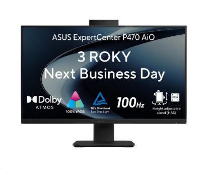 Obrázek ASUS PC AiO ExpertCenter P400 (P470VAK- BPE048X), i7- 13620H, 27" FHD, 32GB, 1TB SSD, UHD, W11 Pro, Black