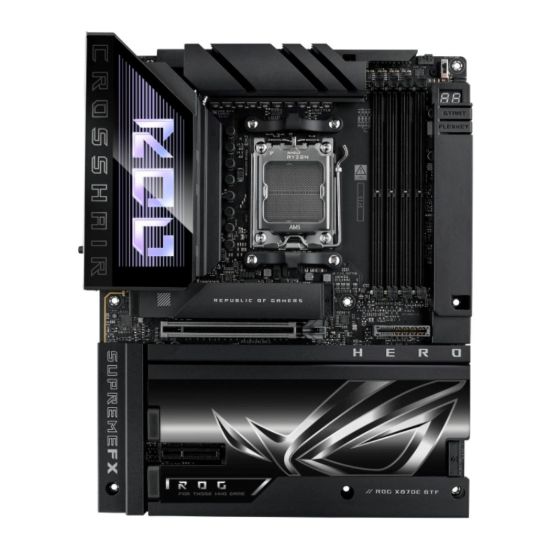 Obrázek ASUS MB Sc AM5 ROG CROSSHAIR X870E HERO BTF, 4xDDR5, WIFI, 1xHDMI, 2xThunderbolt, ATX