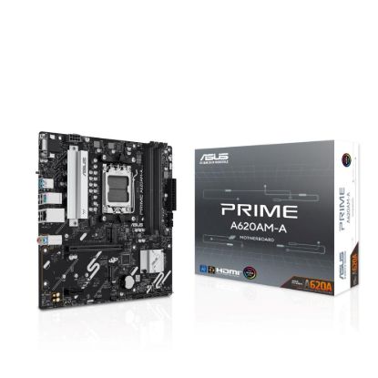 Obrázek ASUS MB Sc AM5 PRIME A620AM- A- CSM, 4xDDR5, 1xDP, 1xHDMI, 1xVGA, mATX