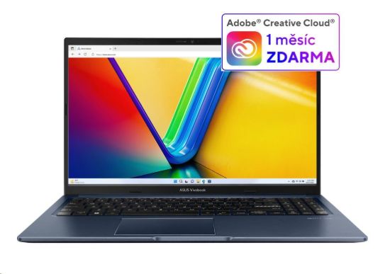 Obrázek ASUS NTB Vivobook 15 (X1502VA- BQ687W), i5- 13420H, 15.6" FHD, 16GB, 1TB SSD, UHD, W11 Home, Quiet Blue