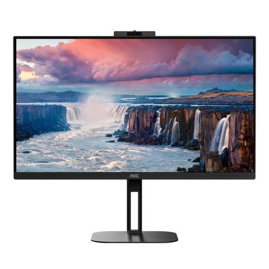 Obrázek AOC MT IPS LCD WLED 27" Q27V5CW/ BK - IPS panel, 2560x1440, HDMI, DP, USB- C, USB, pivot, repro, webcam