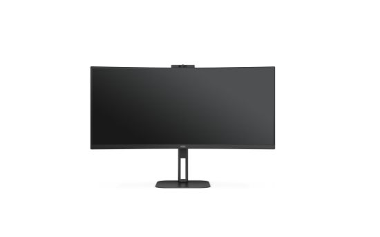 Obrázek AOC MT VA LCD WLED 34" CU34V5CW/ BK - VA panel, 3440x1440, HDMI, DP, USB, USB- C, nast. vyska, repro, webcam, zakriven