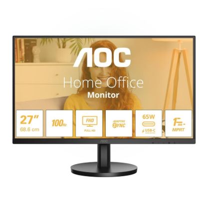Obrázek AOC MT IPS LCD WLED 27" 27B3CA2 - IPS panel, 100Hz, 1920x1080, HDMI, USB- C, USB 3.2, repro