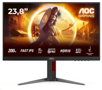 Obrázek AOC MT 23, 8" 24G4HA - 1920x1080, IPS, 200Hz, 2xHDMI, 1xDP, Repro, Pivot