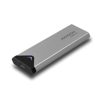 Obrázek AXAGON EEM2- UG2, USB- C 10Gbps - M.2 NVMe SSD ARROW box, stříbrný
