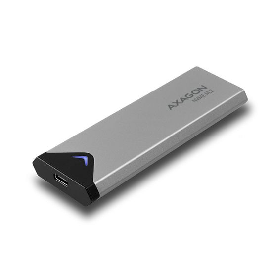 Obrázek AXAGON EEM2- UG2, USB- C 10Gbps - M.2 NVMe SSD ARROW box, stříbrný