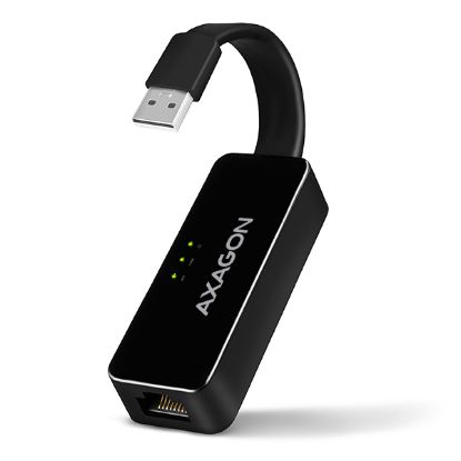 Obrázek AXAGON ADE- XR, USB 2.0 - Fast Ethernet síťová karta, auto instal, černá