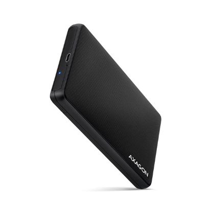 Obrázek AXAGON EE25- SLC, USB- C 3.2 Gen 1 - SATA 6G 2.5" SLIDE box, bezšroubkový, černý