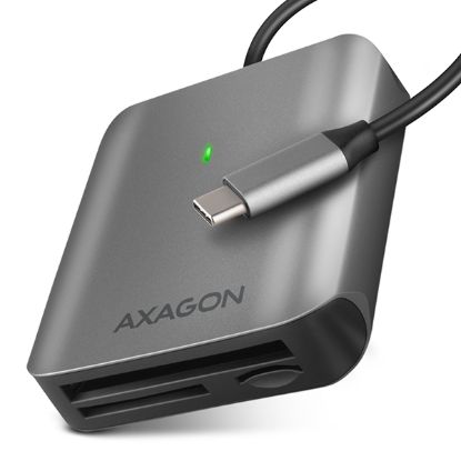 Obrázek AXAGON CRE- S3C, USB- C 3.2 Gen 1 - SUPERSPEED čtečka karet, 3- slot & lun SD/ microSD/ CF, podpora UHS- II