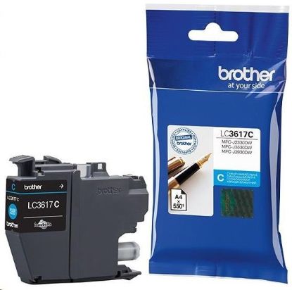 Obrázek BROTHER INK LC- 3617C azurový, cyan - 550stran, J2330, J3530, J3930