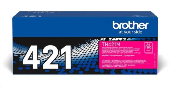 Obrázek BROTHER Toner TN- 421M pro HL- L8260CDW/ HL- L8360CDW/ DCP- L8410CDW, 1.800 stran, Magenta