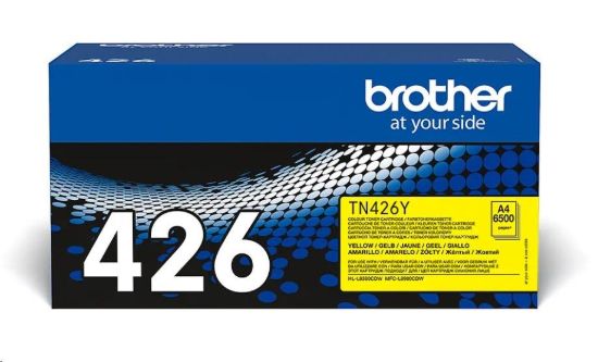 Obrázek BROTHER Toner TN- 426Y pro HL- L8360CDW/ MFC- L8900CDW, 6.500 stran, Yellow