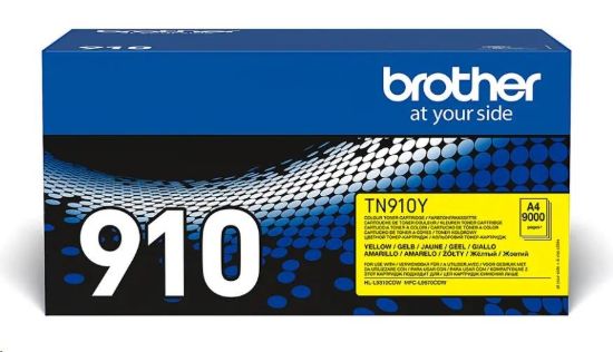 Obrázek BROTHER Toner TN- 910Y pro HLL- 9310CDW/ MFC- L9570CDW, 9.000 stran, Yellow