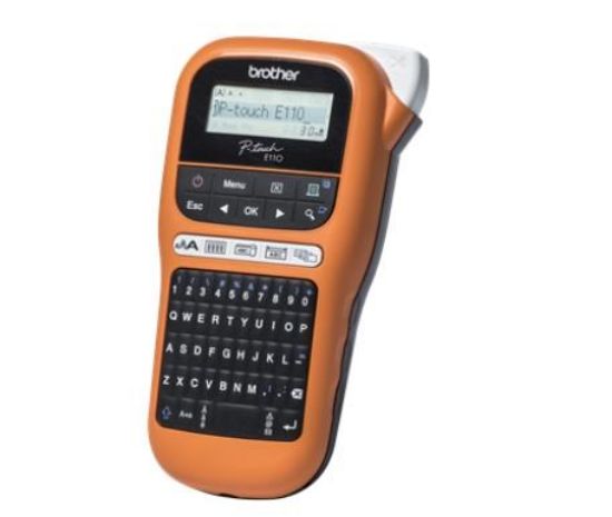 Obrázek BROTHER tiskárna štítků PT- E110VP - 12mm, pásky TZe - popisovač - pro elektrikáře - s kufrem