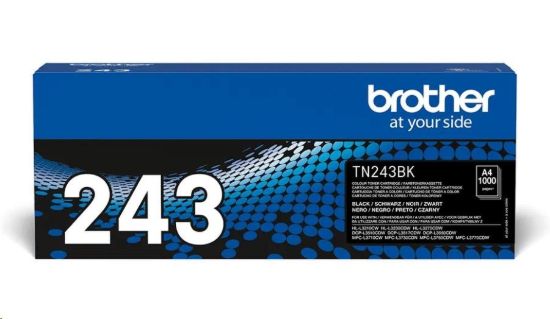 Obrázek BROTHER Toner TN- 243BK - PRO HLL3210 HLL3270 DCPL3510 DCPL3550 MFCL3730 MFCL3770 - cca 1000stran