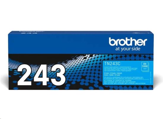 Obrázek BROTHER Toner TN- 243C - PRO HLL3210 HLL3270 DCPL3510 DCPL3550 MFCL3730 MFCL3770 - cca 1000stran