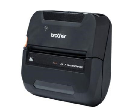 Obrázek BROTHER tiskárna účtenek RJ- 4250WB ( termotisk, 118mm účtenka, USB bluetooth, 203DPI, 127 mm/ s) - bez baterie a adaptéru