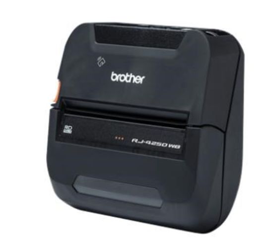 Obrázek BROTHER tiskárna účtenek RJ- 4250WB ( termotisk, 118mm účtenka, USB bluetooth, 203DPI, 127 mm/ s) - bez baterie a adaptéru