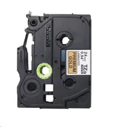 Obrázek BROTHER TZe- PR851- kazeta TZ šířky 24mm, laminovaná TZe- PR851 PREMIUM GOLD / zlatá páska / černá písmo