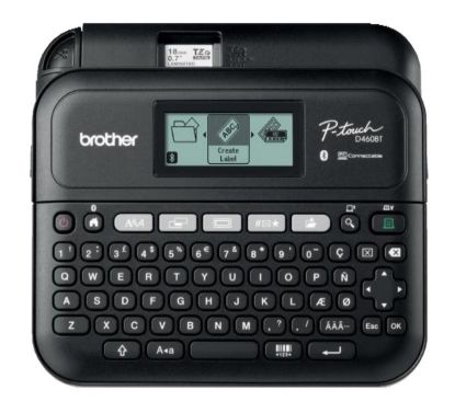 Obrázek BROTHER tiskárna štítků PT- D460BTVP, 18mm pásky, USB, kufřík, velký grafický displej