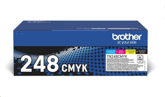 Obrázek BROTHER Toner TN- 248VAL - 1 000 stran - černý a barevné