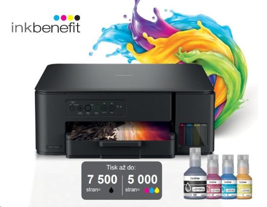 Obrázek BROTHER multifunkce inkoustová DCP- T430W - A4 128MB 2400x600 16ppm USB 2.0. WIFI - INKTANK