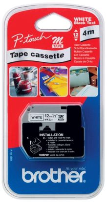 Obrázek BROTHER MK- 231BZ Black On White Tape (12mm)