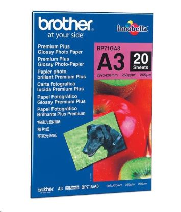 Obrázek BROTHER Paper BP- 71 foto lesklý A3/ 20ks