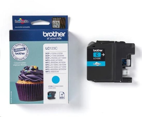 Obrázek BROTHER INK LC- 123C cyan cca 600
