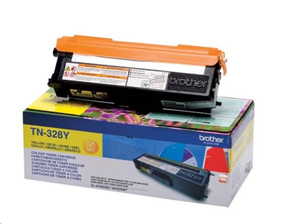 Obrázek BROTHER Toner TN- 328Y žlutý pro HL4570CDW