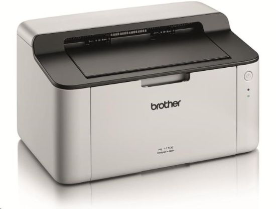 Obrázek BROTHER tiskárna laserová mono HL- 1110E - A4, 20ppm, 600x600, 1MB, GDI, USB 2.0, bílá