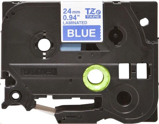 Obrázek BROTHER TZE555 - kazeta TZ šířky 24mm, laminovaná TZE- 555, modrá/ bílé písmo