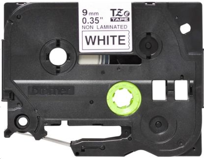 Obrázek BROTHER TZEN221 - kazeta TZ šířky 9mm, nelaminovaná TZE- N221, bílá/ černé písmo