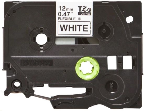 Obrázek BROTHER TZEFX231 - kazeta TZ šířky 12mm, flexibilní páskou TZE- FX231, bílá/ černé písmo